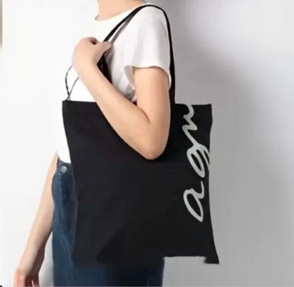 【新品タグ付】アニエスベー agnes b.VOYAGE アニエスb トートバッグ 黒