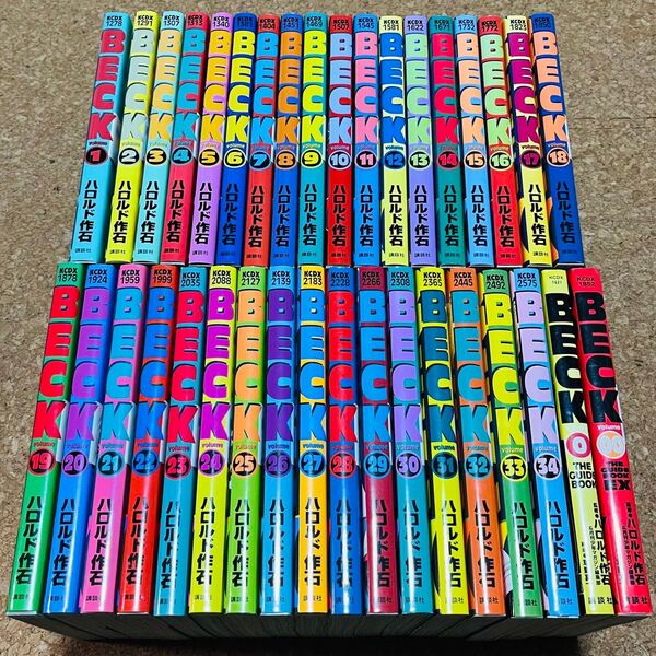 BECK ベック 1巻~34巻 全巻セット ガイドブック2冊 ハロルド作石 講談社コミックス