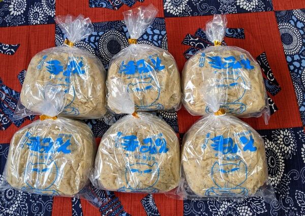 有川の手みそ900g×6個(麦味噌) 無添加 国産 九州 鹿児島 いちき串木野 ねこ