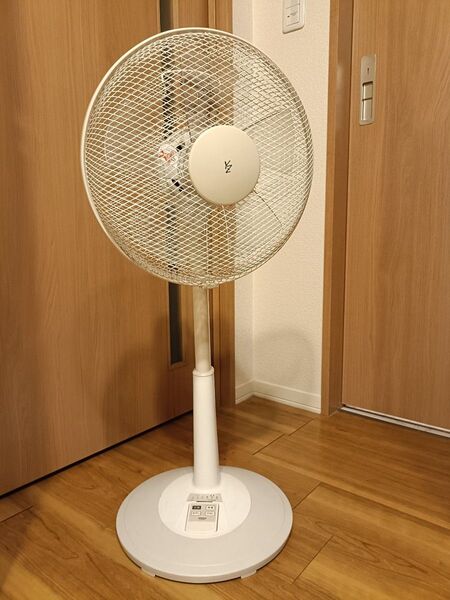 YAMAZEN リモコン付き リビング扇風機 ホワイト