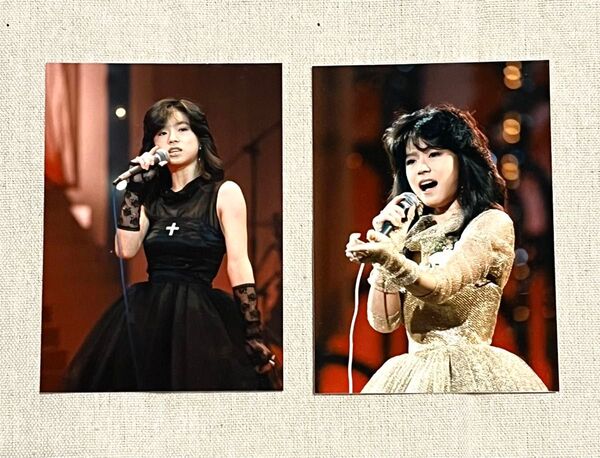 中森明菜 当時もの 写真2枚セット
