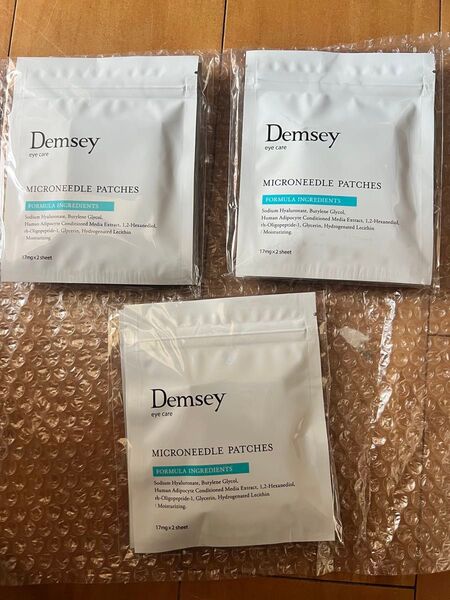 【新品】 Demsey eye care マイクロニードルパッチ 3袋パック×3セット