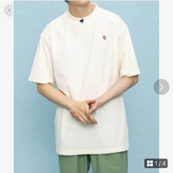 ルコック メンズ トップス テニス ゴルフ 半袖 Tシャツ M 刺繍ロゴ 春 夏 半袖 Tシャツ