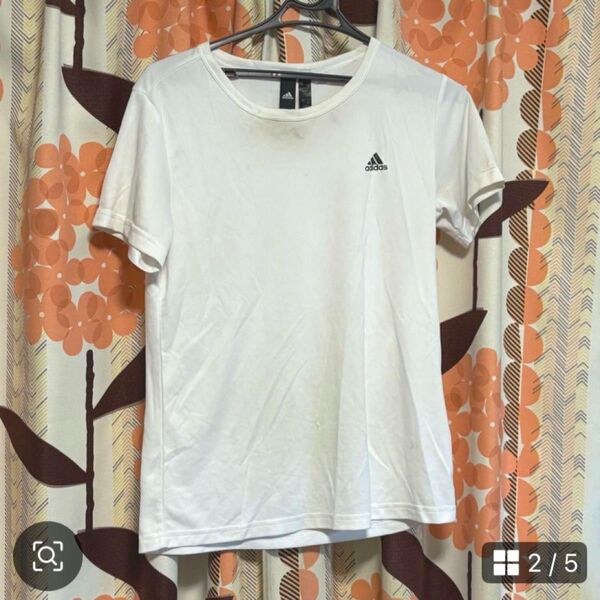 adidas アディダス レディース OT XL LL Tシャツ 半袖 白 夏 Tシャツ 半袖 ホワイト 半袖Tシャツ 白 XL