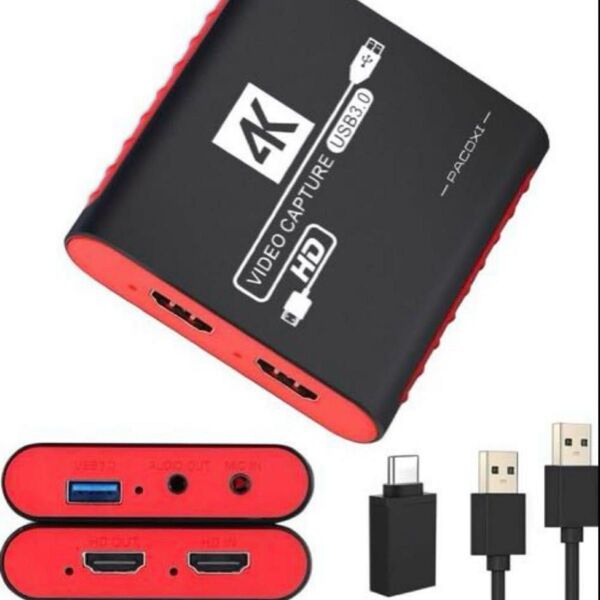 キャプチャーボード USB3.0 1080P 4K 30Hzパススルー