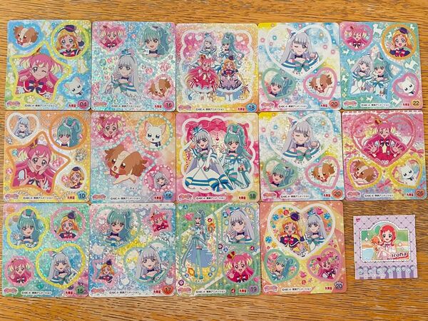 わんだふるぷりきゅあ 丸美屋 キラキラシール 14枚セット(被りあり、13種)