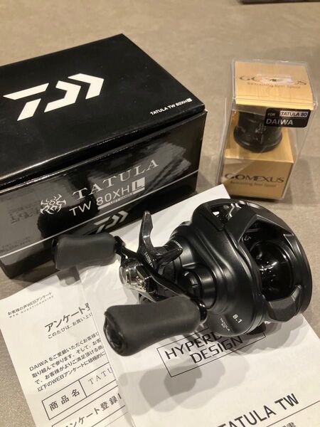 22タトゥーラTW80XHL ゴメクサスフィネススプール