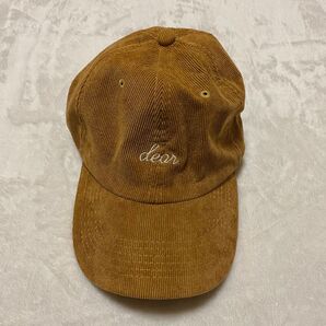 コーデュロイキャップ キャメル