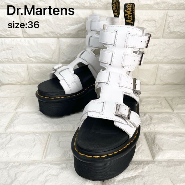 Dr.Martens ドクターマーチン GIAVANNA 厚底サンダル ベルト ホワイト UK3 EU36