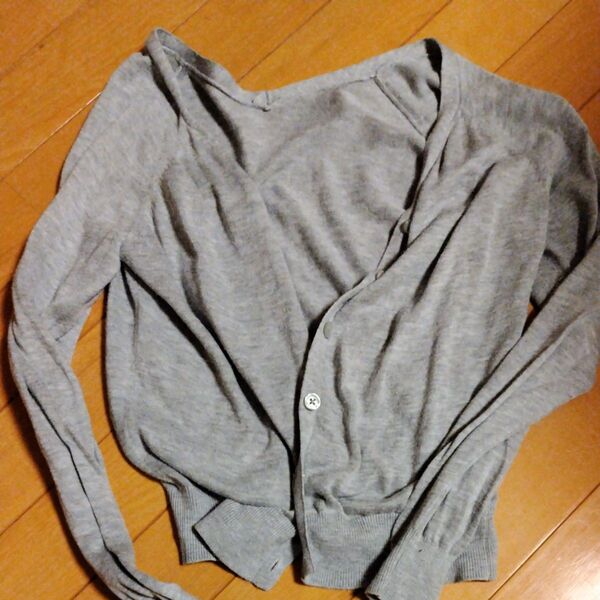 カーディガン グレー