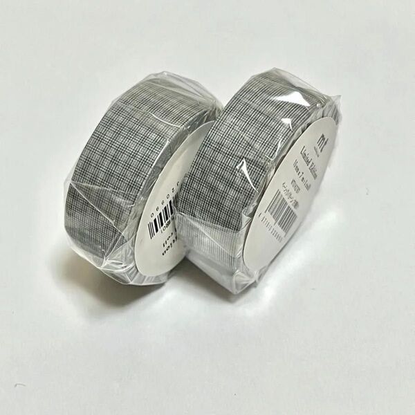 mt カモ井 マスキングテープ 限定 方眼 ベーシックパターン01 2個セット