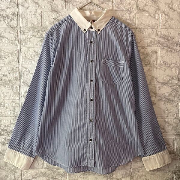 しまむら HK WORK LONDON ボタンダウンシャツ LLサイズ