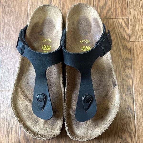 BIRKENSTOCK ビルケンシュトック Gizeh ギゼ サンダル 38 24.5cm ブラック