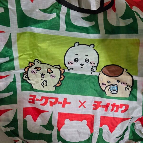 ちいかわ エコバッグ 赤緑 ハト柄