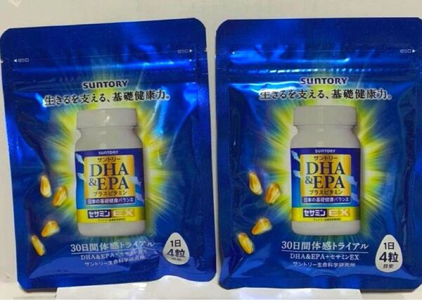 サントリー DHA&EPA プラスビタミン セサミンEX 120粒 30日分が2袋
