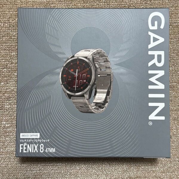 ガーミン fenix8 メタルバンド 47mm sappire AMOLED 新品未使用 Garmin