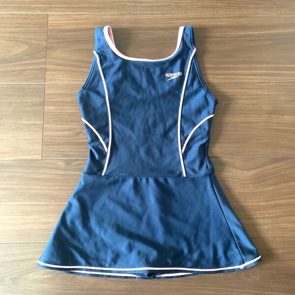 【美品】speedo スクール水着 ワンピース 130
