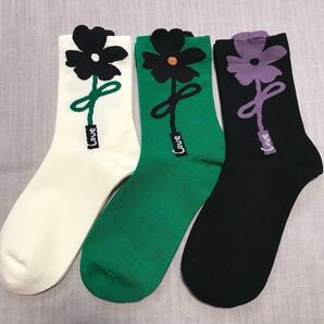 北欧風 花柄 靴下 ソックス セット ウニッコ