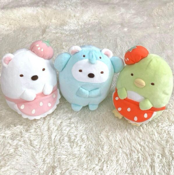 【美品】すみっコぐらし ぬいぐるみ 3点セット すみっコぐらし ぬいぐるみ サンエックス