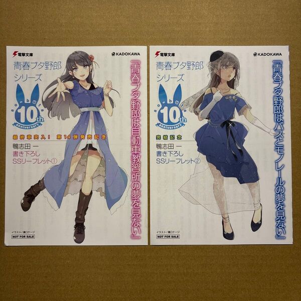 青春ブタ野郎シリーズ リーフレット 特典 SS 完結記念 10周年 青ブタ