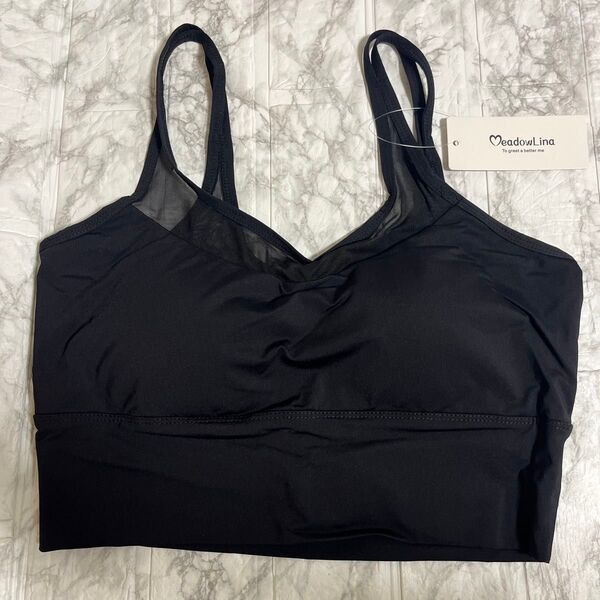 MeadowLina スポーツブラ ヨガ クロスバック XL 新品未使用 タグ付き