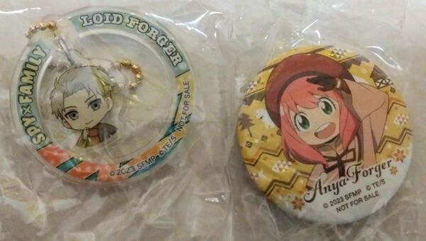 SPY×FAMILY ロイド&アーニャ アクリルキーホルダー 缶バッジ 2個セット
