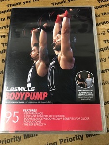 95★レスミルズ★Lesmills★DVD★CD★コレオノート★中古品★BodyPump95★ボディパンプ★箱に傷有★汚れあり★3点セット