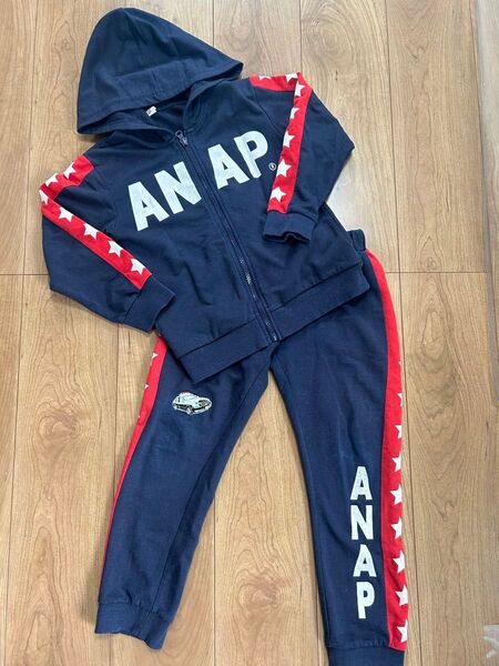 ANAP 上下セット セットアップ スウェット120アナップ子供服 パーカー パンツ