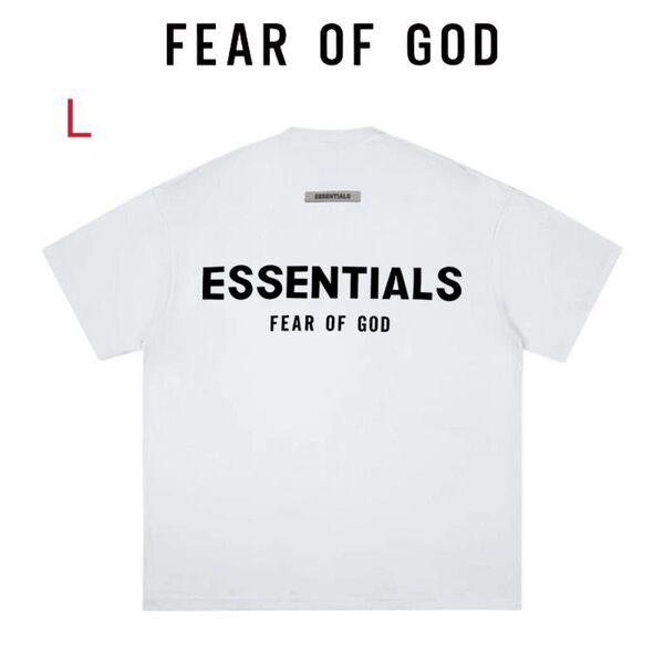 FEAR OF GOD FOG ESSETIALS エッセンシャルズ ホワイト 半袖 Tシャツ L