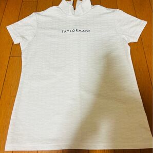 TaylorMade ハイネック半袖シャツ ホワイト M