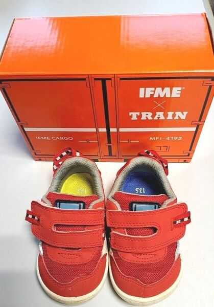 IFME TRAIN 子供靴 スニーカー キッズ 13.5cm レッド こまち 新幹線