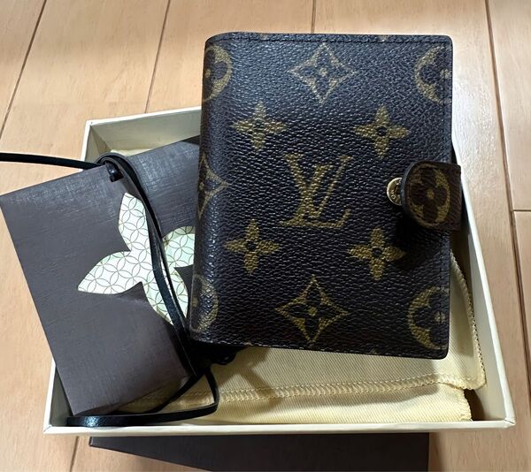 「最終日」新品 ルイヴィトン モノグラム 手帳カバー ミニアジェンダ LOUIS VUITTON