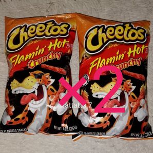 ☆Fritoray Cheetos Crunch☆Flamin'Hot☆フリトレー☆チートス☆クランチ☆フレーミングホット☆2袋