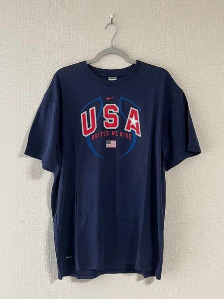 NIKE USAバスケットボール Tシャツ ネイビー
