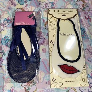 レディース チュチュアンナ tutuanna 靴下 ソックス フットカバー フリーサイズ 22~25cm 2点セット