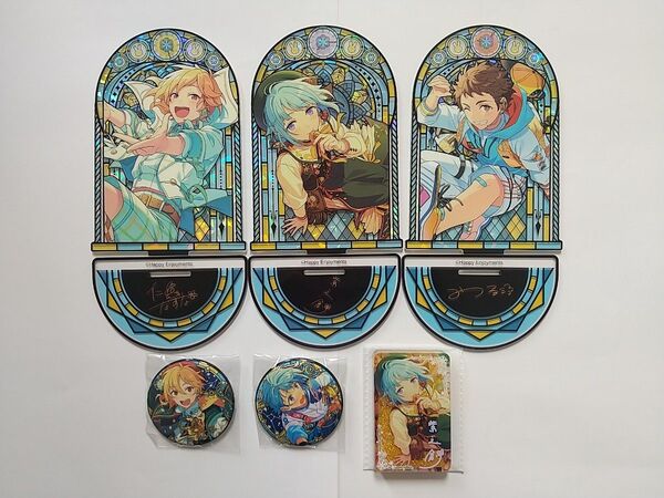 あんさんぶるスターズ あんスタ 中国 アクスタ 缶バッジ CoLotta コロッタ なずな 光 創 仁兎なずな 天満光 紫之創