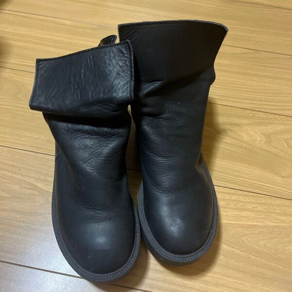 antiqua アンティカ 厚底ブーツ S ショートブーツ ブラック