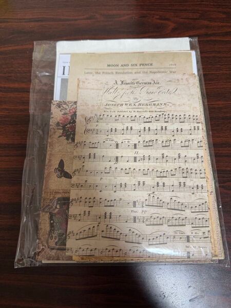 コラージュ素材 ヴィンテージ系 中古品 素材紙