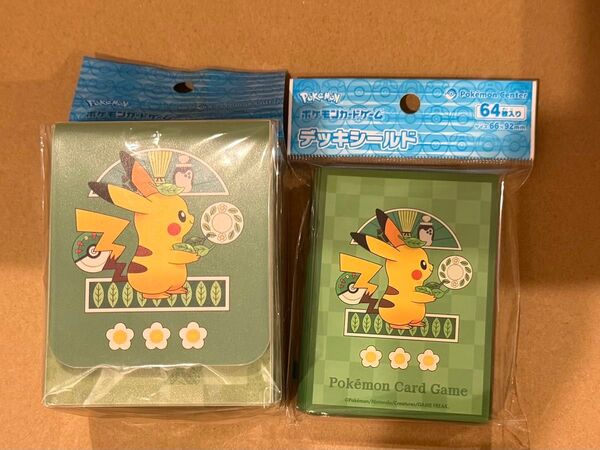 新品未開封 ポケモンカードゲーム 喫茶チャデス デッキシールド デッキケース スリーブ ケース ピカチュウ