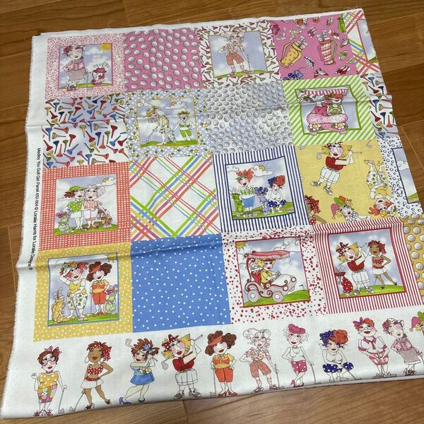 ロラライハリス 生地 約110×120センチ (パネル二枚分)