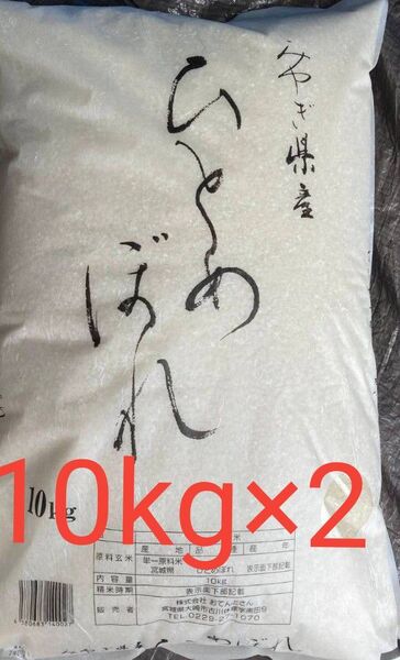 宮城県産 ひとめぼれ 白米 20kg (10kg ×2) 令和6年産