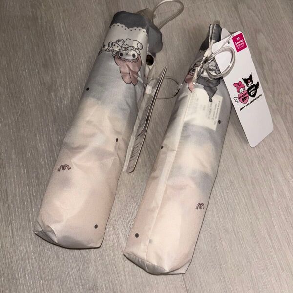サンリオ マイメロ クロミ 折りたたみ傘 折り畳み傘 2点セット