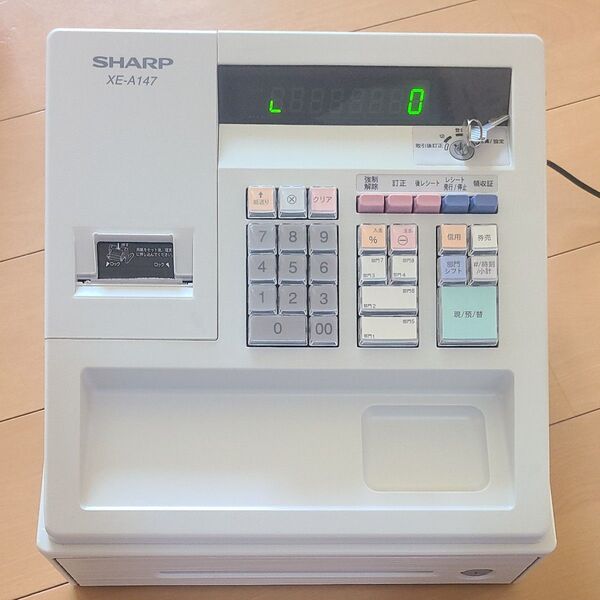 SHARP 電子レジスター XE-A147 ホワイト