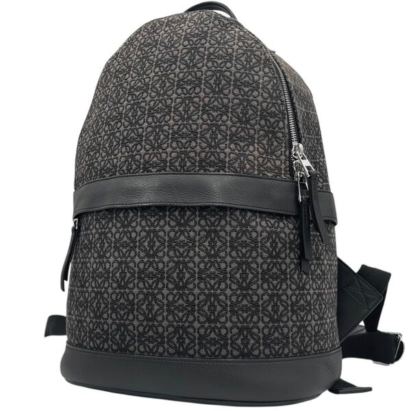 美品 LOEWE ロエベ アナグラムジャガード バックパック リュック A4収納
