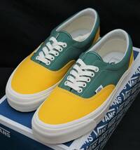 SALE！【新品】US10 28cm VANS バンズ OG ERA LX エラ CANVAS OLD GOLD/FIR グリーン/イエロー 国内正規品_画像1