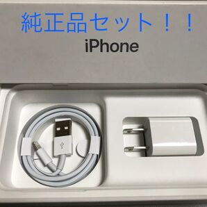 iPhone充電器 ライトニングケーブル 1本 1m 純正品アダプタセット