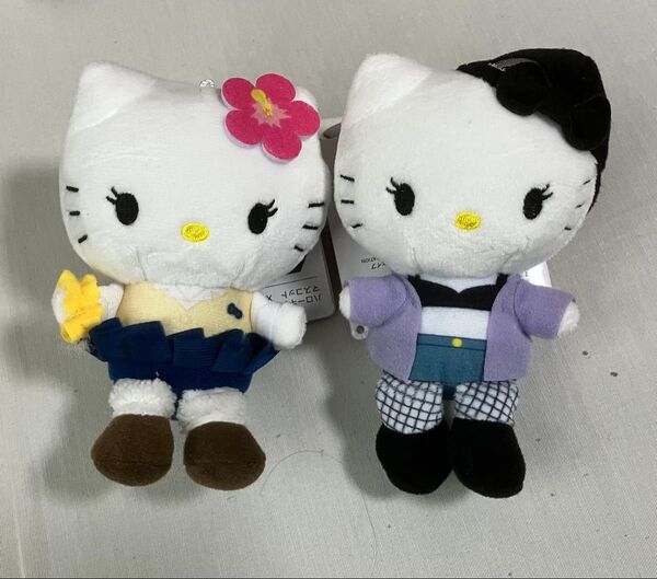 ハローキティ マスコット ぬいぐるみ ギャル 2種セット サンリオ キティちゃん