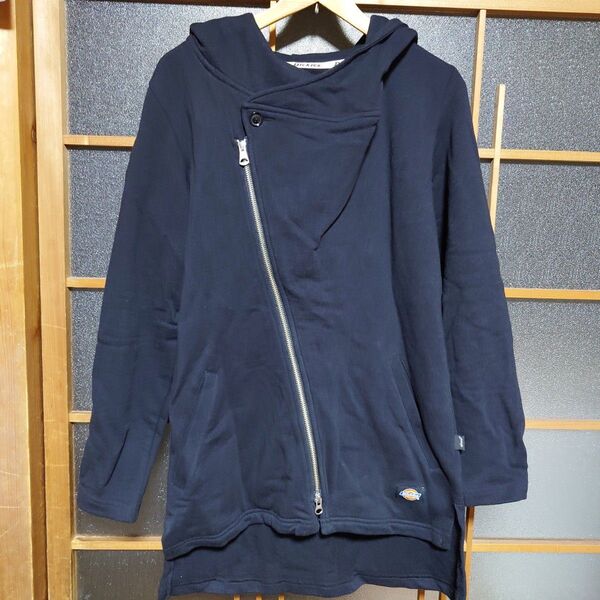 ディッキーズ Dickies グラム glamb ディックミストパーカー 黒 ジップアップパーカー デザインパーカー