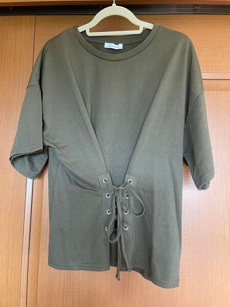OLIVE des OLIVE トップス Tシャツ カーキ 半袖 カットソー