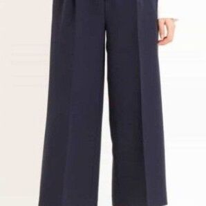 ミッシェルクラン ベーシックワイドパンツ 制菌加工 Comfortシリーズ ネイビー38